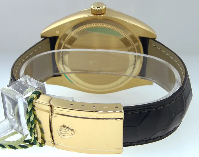 Rolex Sky-Dweller 42mm Yellow Gold Champagne Arabic Dial Fluted Bezel 326138