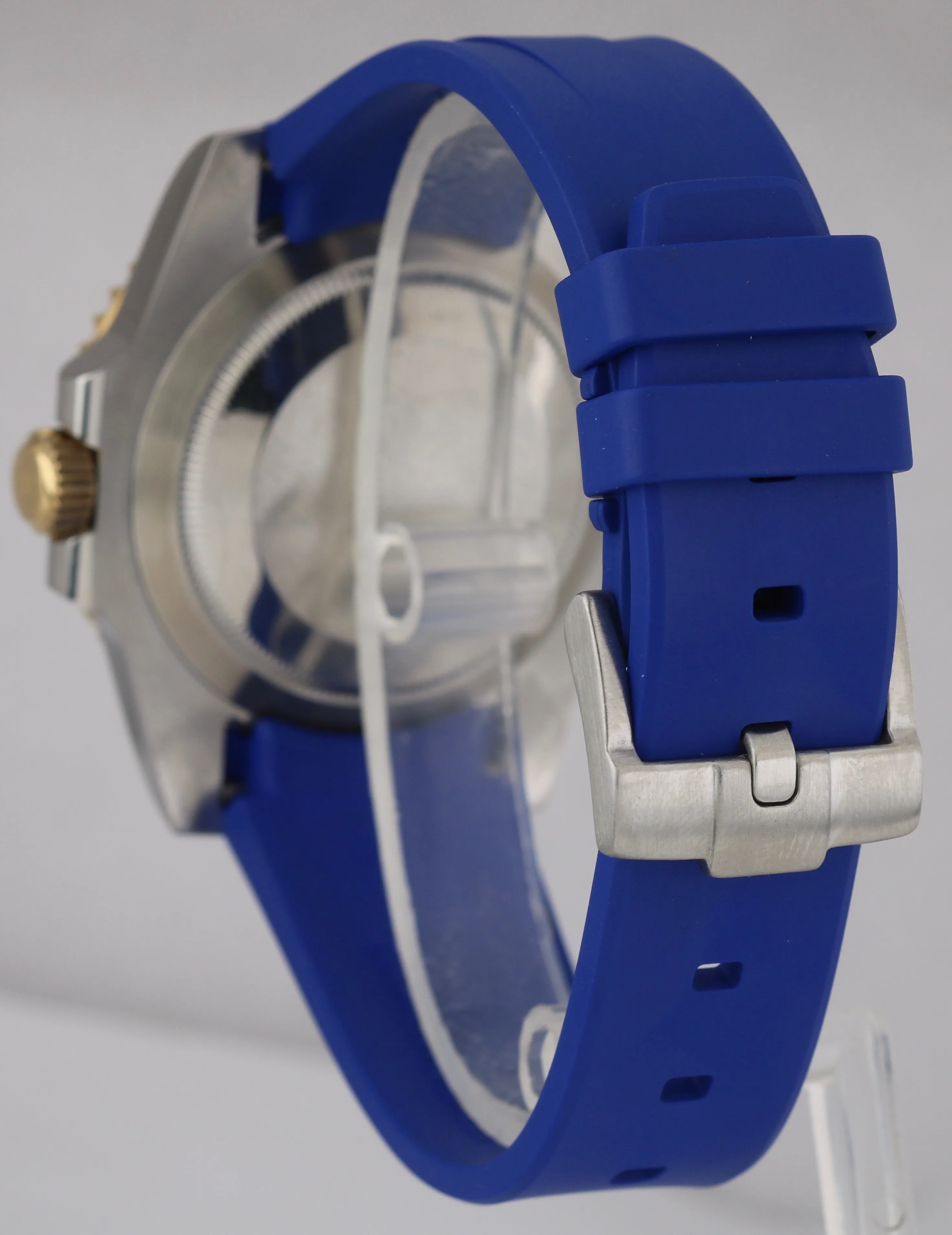 Rolex Submariner Date 40mm Ceramic Two-Tone Gold Blue Watch 116613 LB