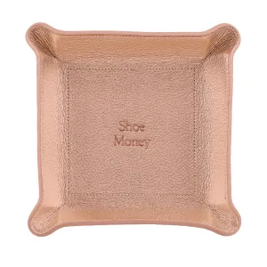 Rose Gold 'Shoe Money' Medium Valet Tray