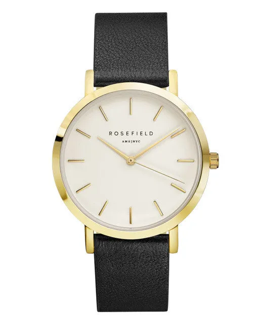 ROSEFIELD Watch Golden Genuine Leather