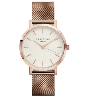 ROSEFIELD Watch Golden Genuine Leather