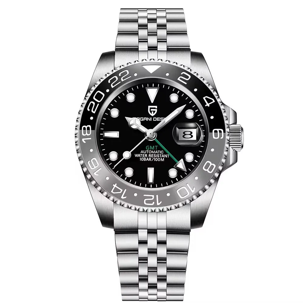 Sapphire Glass 40MM Ceramic GMT Mechanical Watches 100M Waterproof Classic Luxury Men Automatic Watch Reloj Hombre