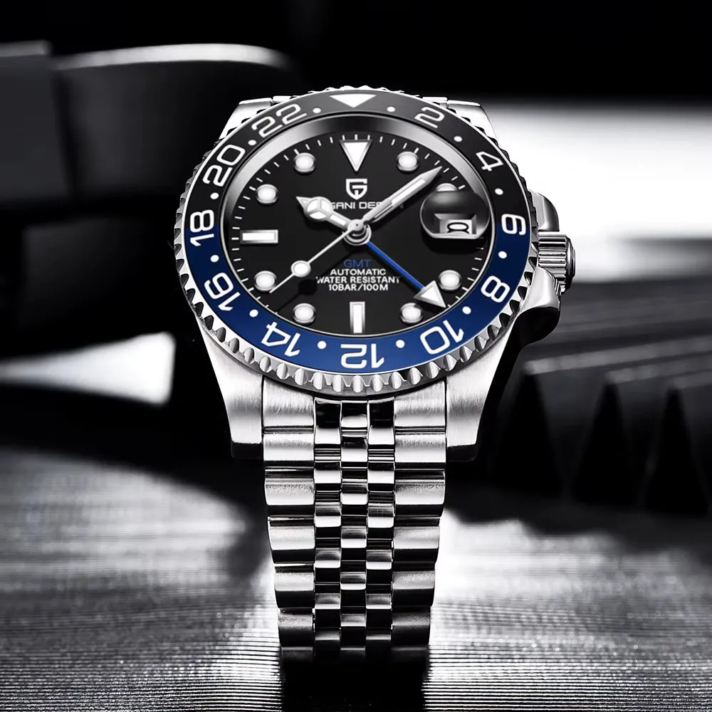 Sapphire Glass 40MM Ceramic GMT Mechanical Watches 100M Waterproof Classic Luxury Men Automatic Watch Reloj Hombre