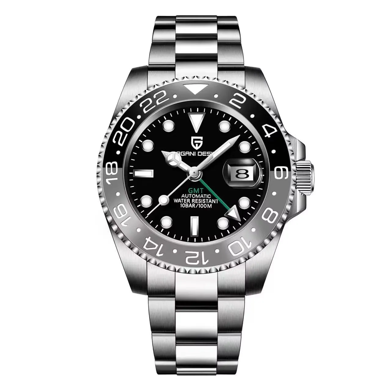 Sapphire Glass 40MM Ceramic GMT Mechanical Watches 100M Waterproof Classic Luxury Men Automatic Watch Reloj Hombre