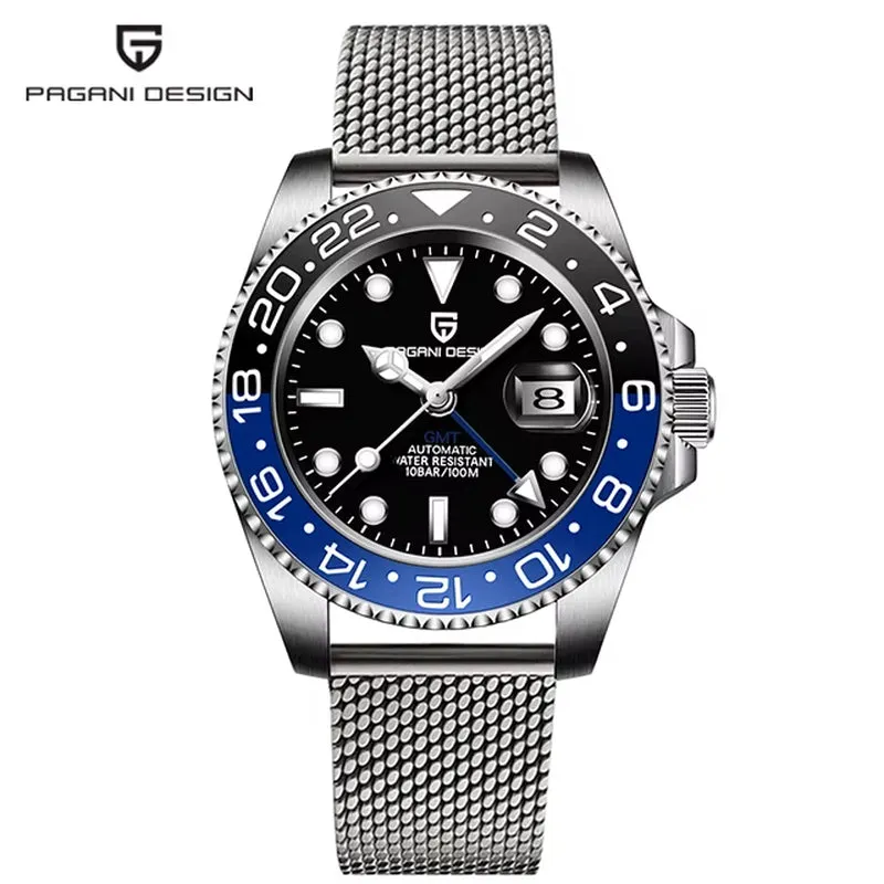 Sapphire Glass 40MM Ceramic GMT Mechanical Watches 100M Waterproof Classic Luxury Men Automatic Watch Reloj Hombre