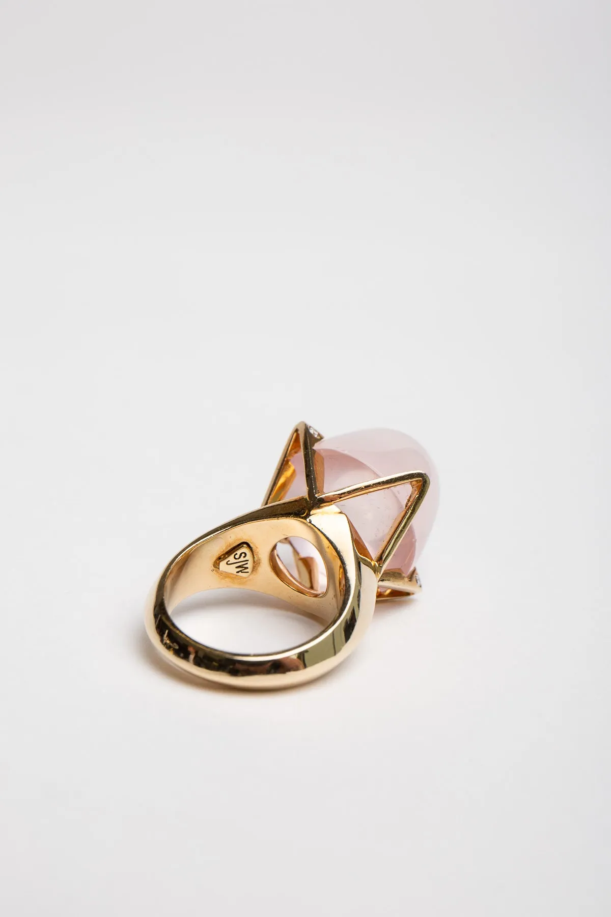 SARAH JANE WILDE | ROSE QUARTZ RING
