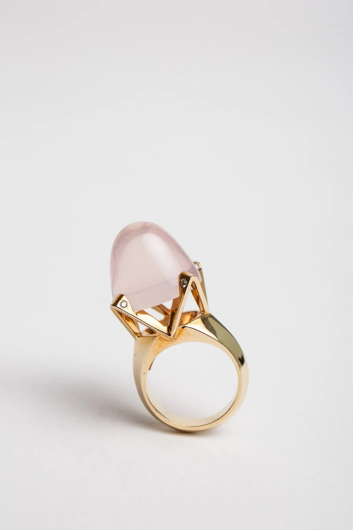 SARAH JANE WILDE | ROSE QUARTZ RING