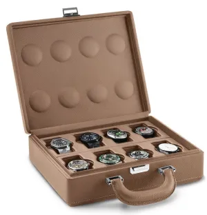 Scatola del Tempo Watch Case Valigetta 8 Handle Chestnut