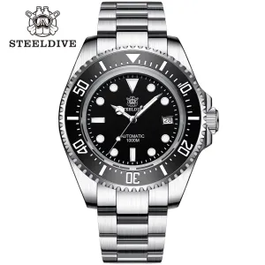 SD1964 New Arrival 2021 Oversize 45.4Mm Stainless Steel 1000M Waterproof NH35 Automatic Mens Dive Watch with Valve