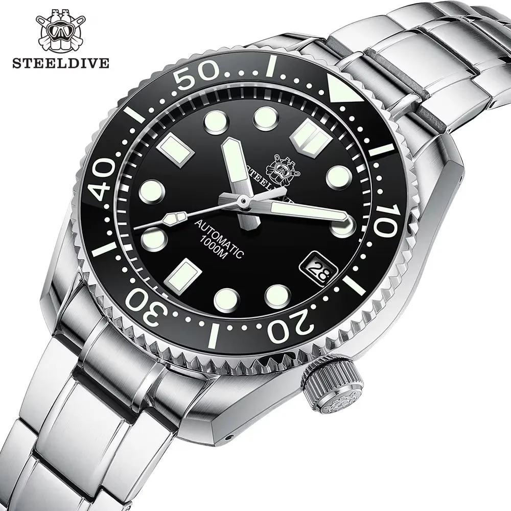 SD1968 44MM Ceramic Bezel Insert Stainless Steel Case 1000M Waterproof NH35 Dive Watch Automatic