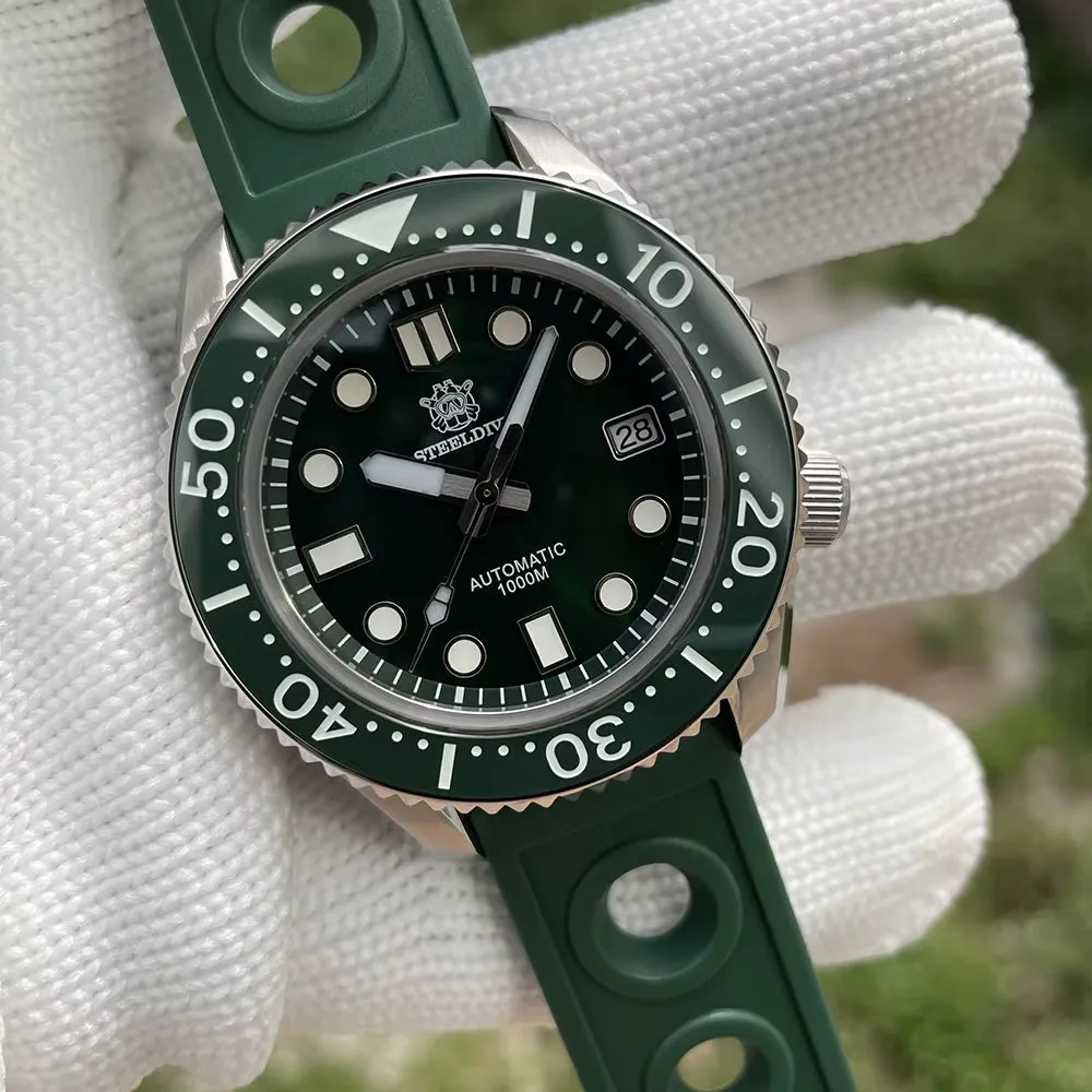 SD1968 44MM Ceramic Bezel Insert Stainless Steel Case 1000M Waterproof NH35 Dive Watch Automatic