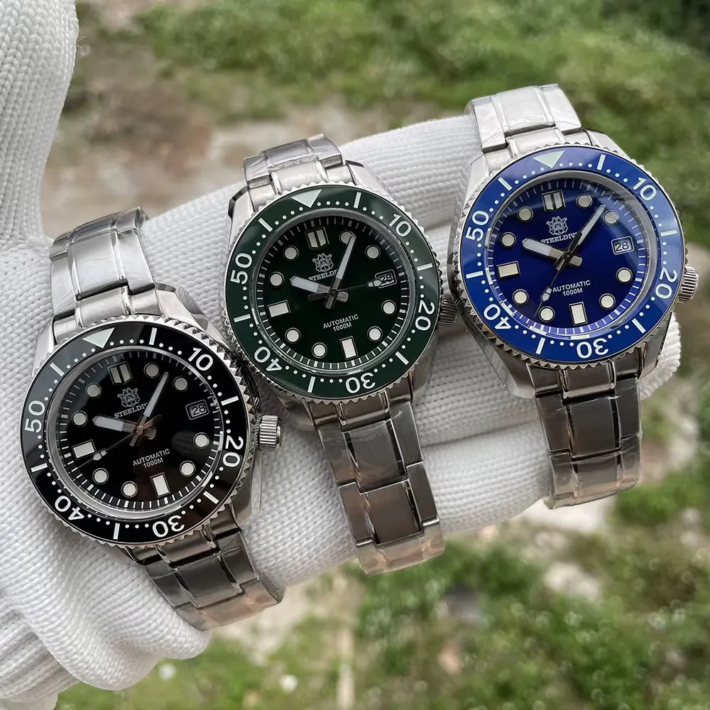 SD1968 44MM Ceramic Bezel Insert Stainless Steel Case 1000M Waterproof NH35 Dive Watch Automatic