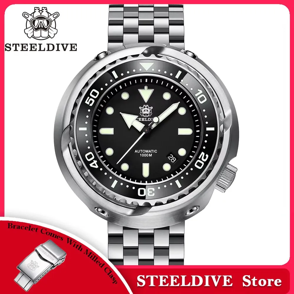 SD1978 New Arrival Oversize 53.6Mm Stainless Steel Case 1000M Waterproof NH35 Automatic Tuna Dive Watch