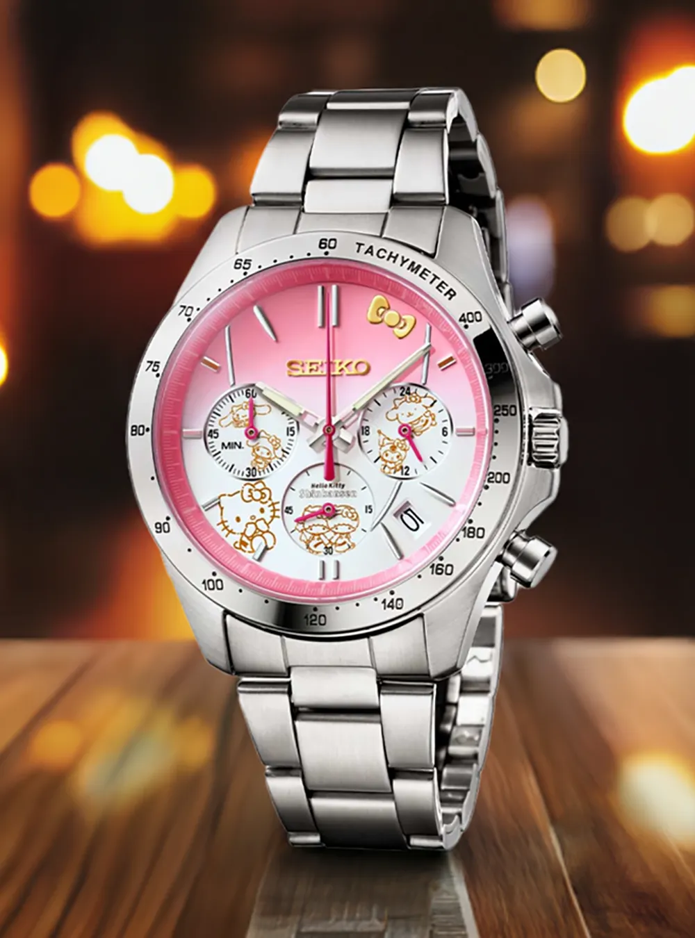 SEIKO HELLO KITTY SHINKANSEN WATCH HELLO KITTY 50TH ANNIVERSARY EDITION MADE IN JAPAN