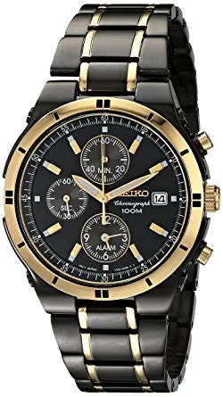 Seiko Men's SNAA30 Chronograph Stainless Steel Two-Tone Watch