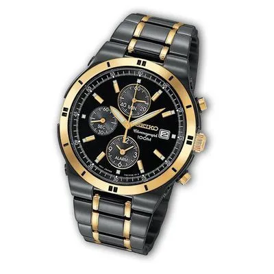 Seiko Men's SNAA30 Chronograph Stainless Steel Two-Tone Watch