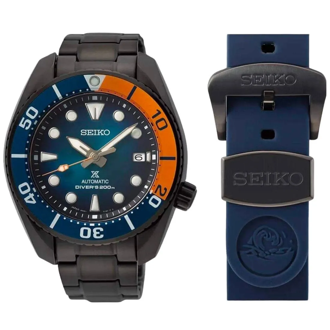 Seiko Prospex Taiwan Sumo SPB343J1 SPB343 SPB343J Black Diving LE Watch