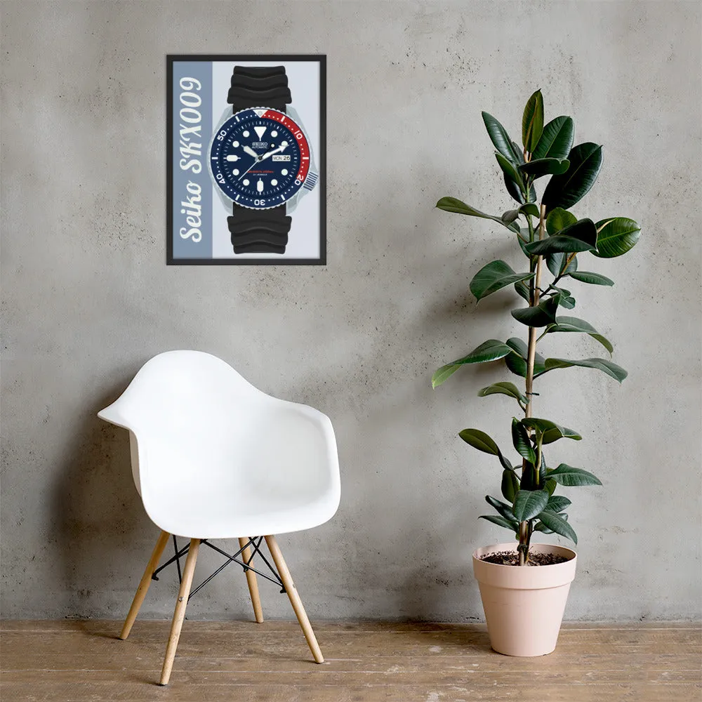 Seiko SKX009 Framed Poster