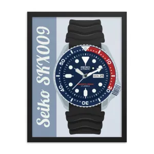 Seiko SKX009 Framed Poster