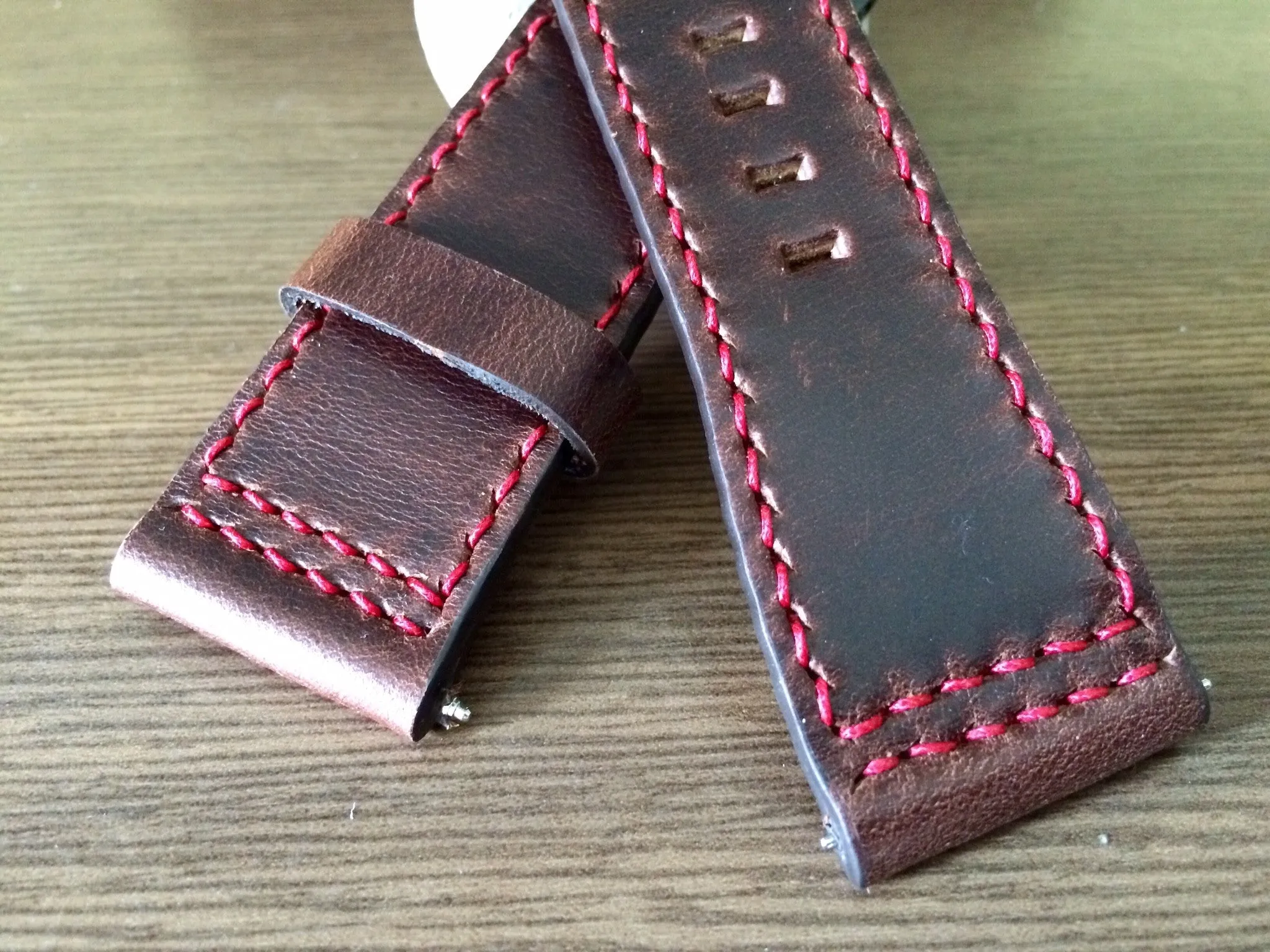 SevenFriday watch band, Seven Friday P2B 01 watch strap, Brown watch band, Leather Watch Strap - 28mm watch band