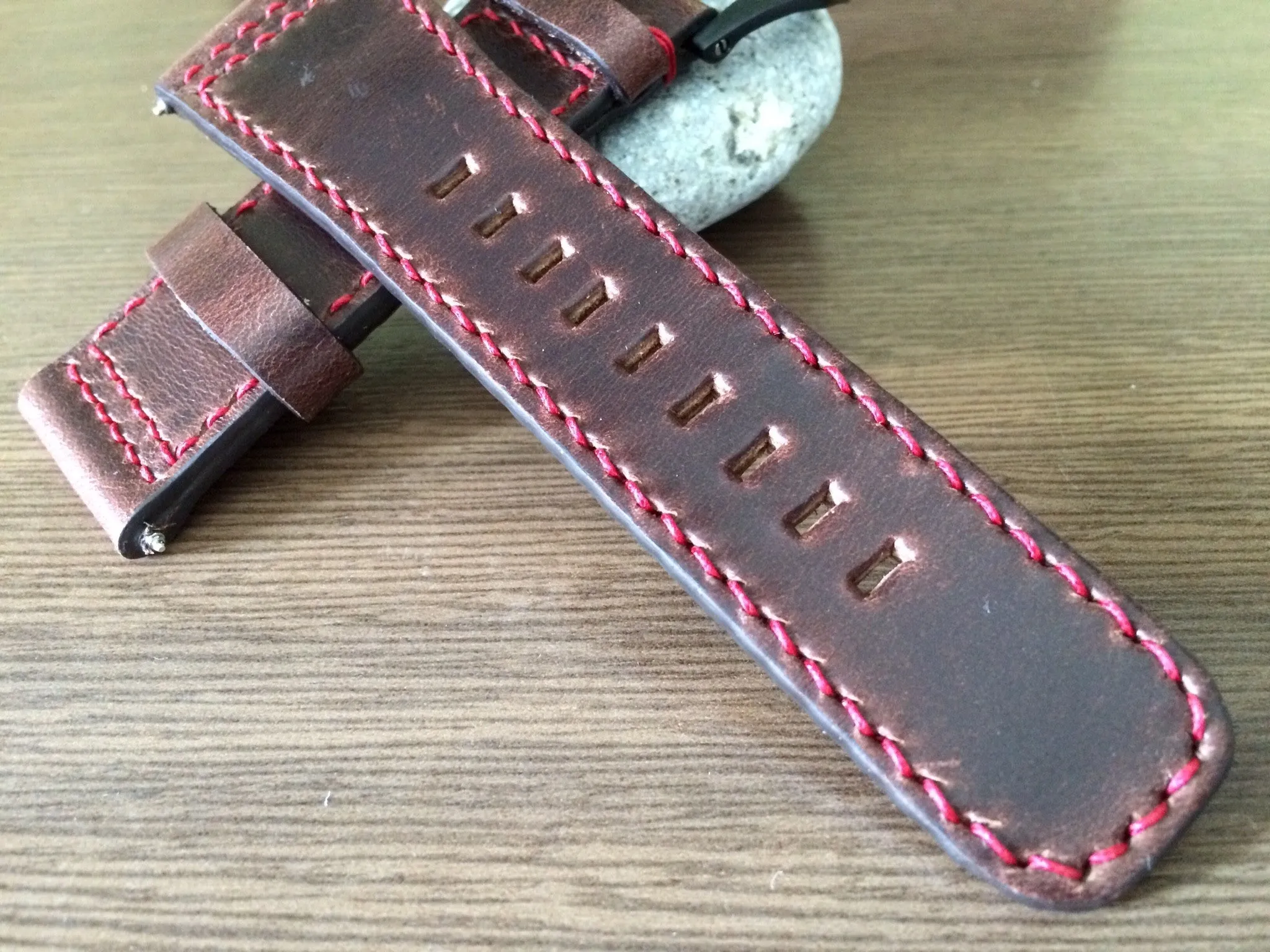 SevenFriday watch band, Seven Friday P2B 01 watch strap, Brown watch band, Leather Watch Strap - 28mm watch band
