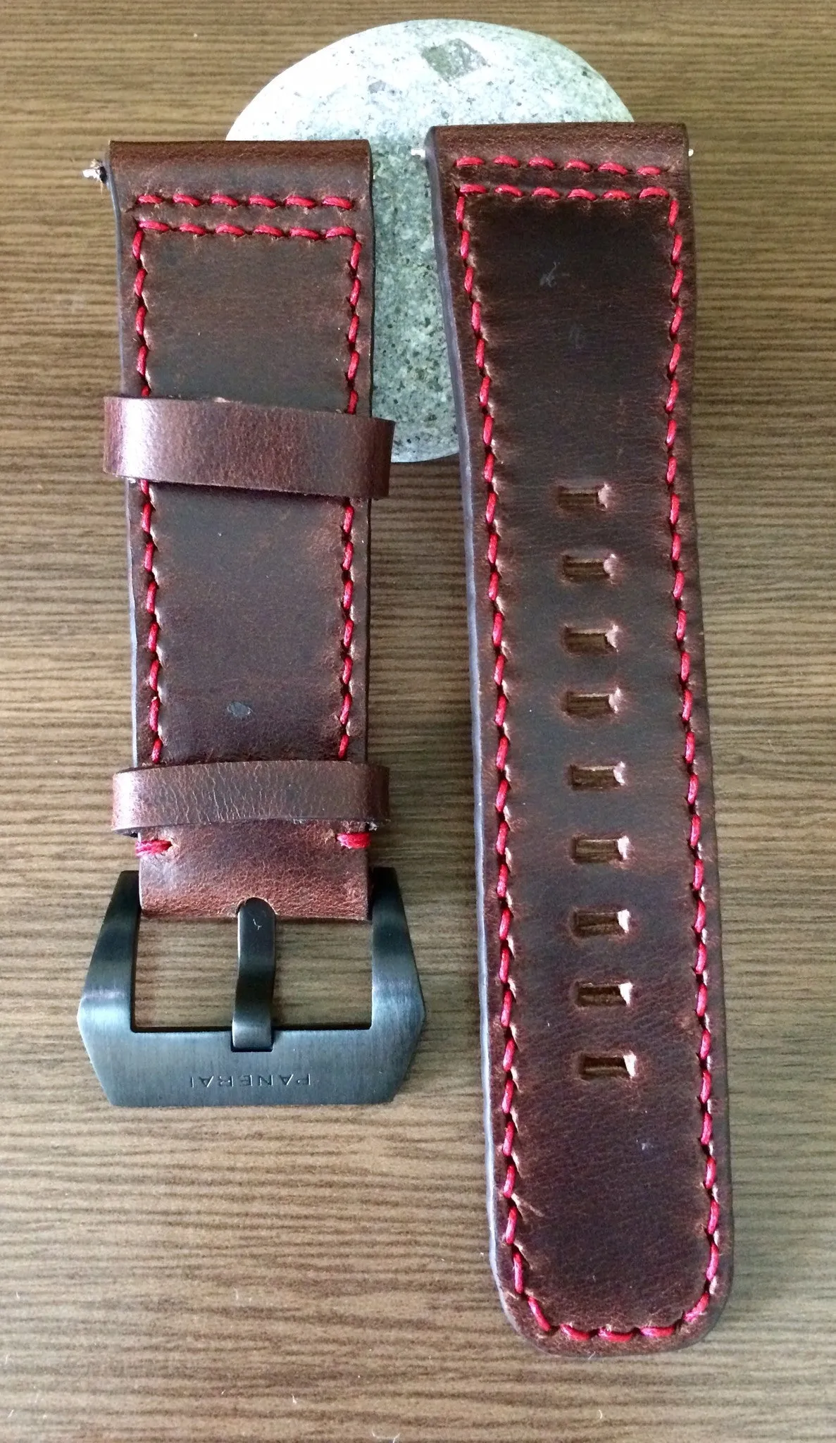 SevenFriday watch band, Seven Friday P2B 01 watch strap, Brown watch band, Leather Watch Strap - 28mm watch band
