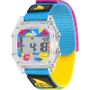 SHARK CLASSIC LEASH CLEAR/CYAN