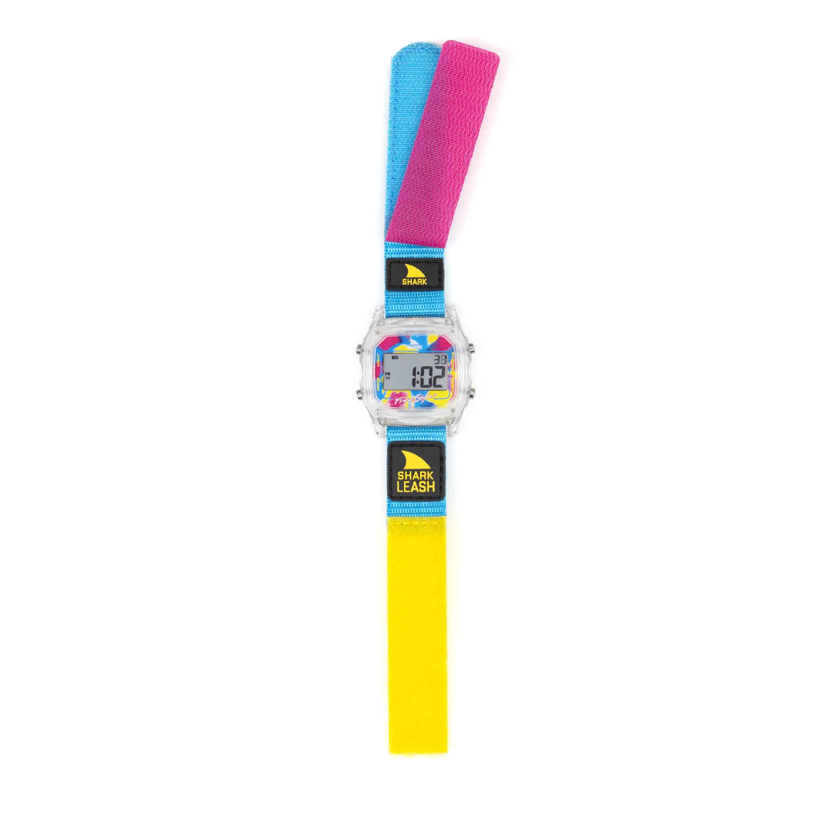 SHARK CLASSIC LEASH CLEAR/CYAN