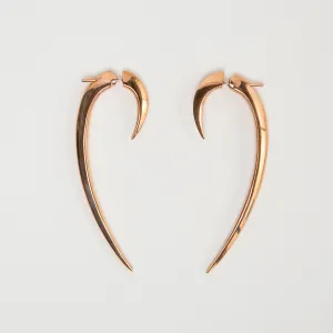 SHAUN LEANE | ROSE GOLD LONG HOOK EARRINGS