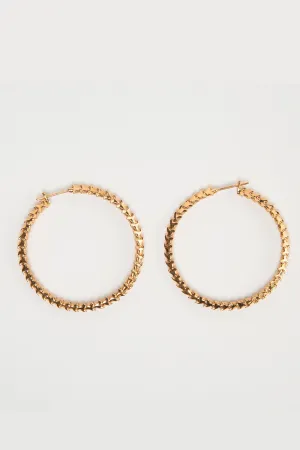 SHAUN LEANE | ROSE GOLD SPINE HOOPS