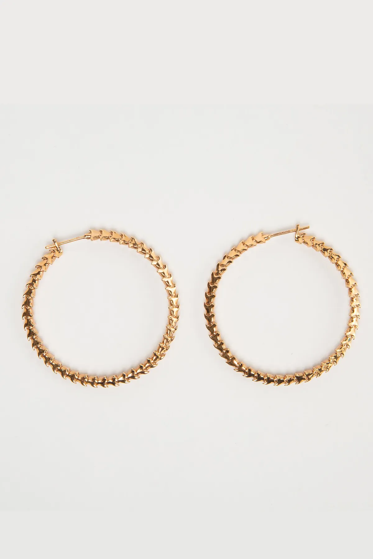 SHAUN LEANE | ROSE GOLD SPINE HOOPS