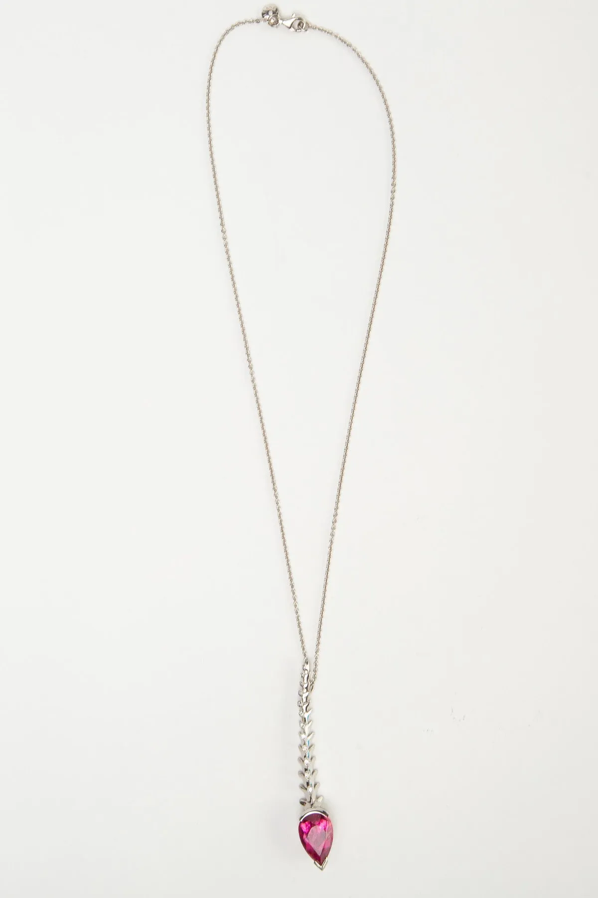 SHAUN LEANE | RUBELITE SPINE DIAMOND NECKLACE