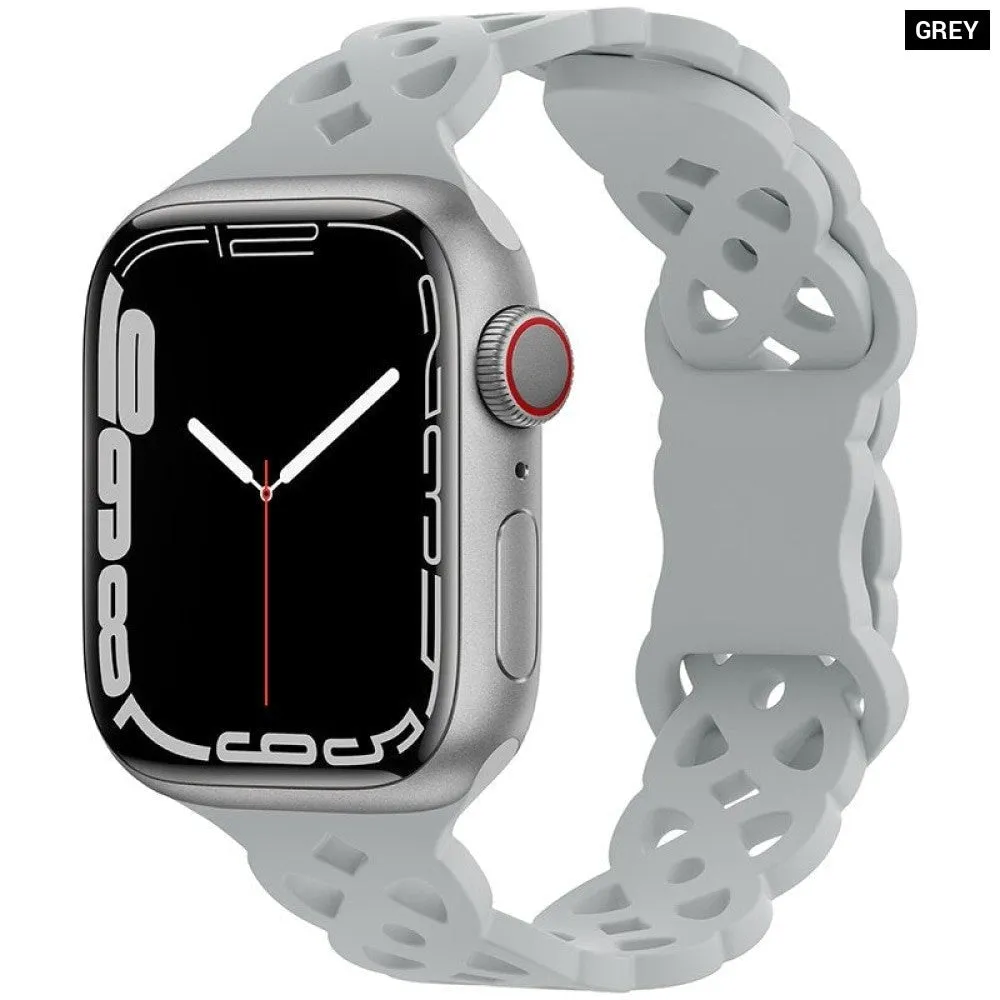 Silicone Designer Bracelet Strap for Apple Watch