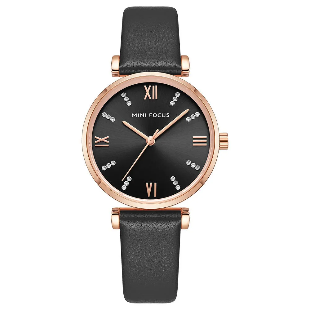 Simple and stylish Japanese movement leather women's watch