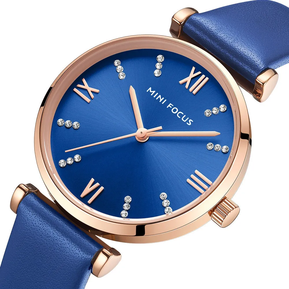 Simple and stylish Japanese movement leather women's watch