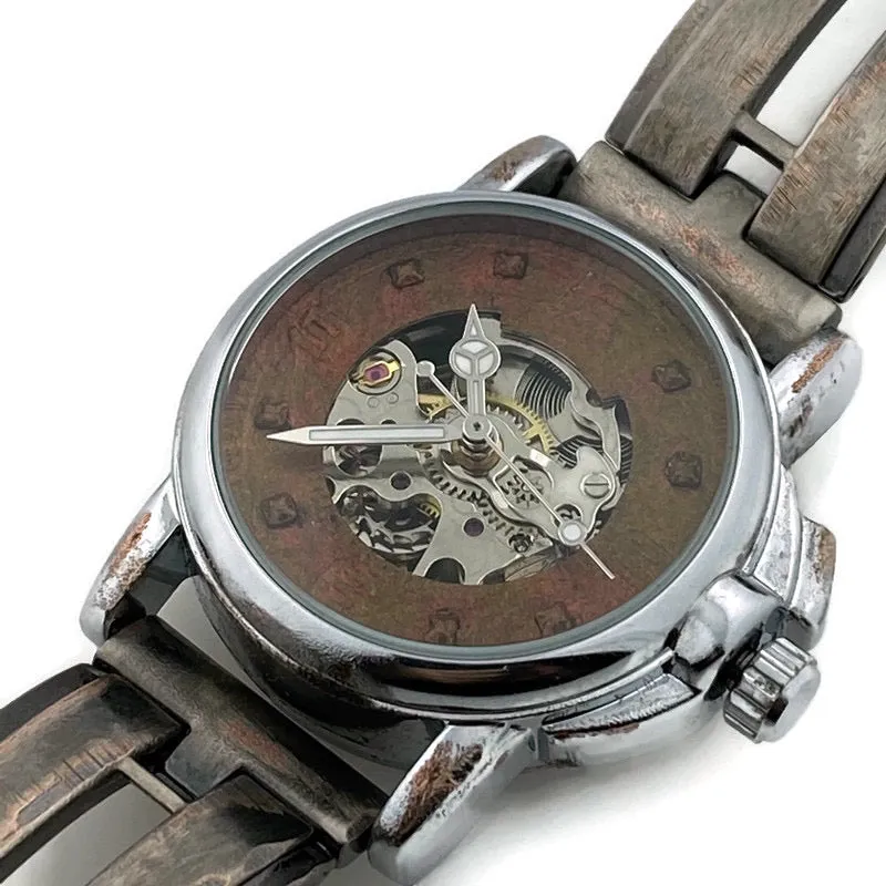 Small Automatic Mechanical Watch, Copper Dial