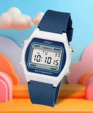 Spiky Eva25 Unique Square Multi Functional Sports Digital Watch - Blue