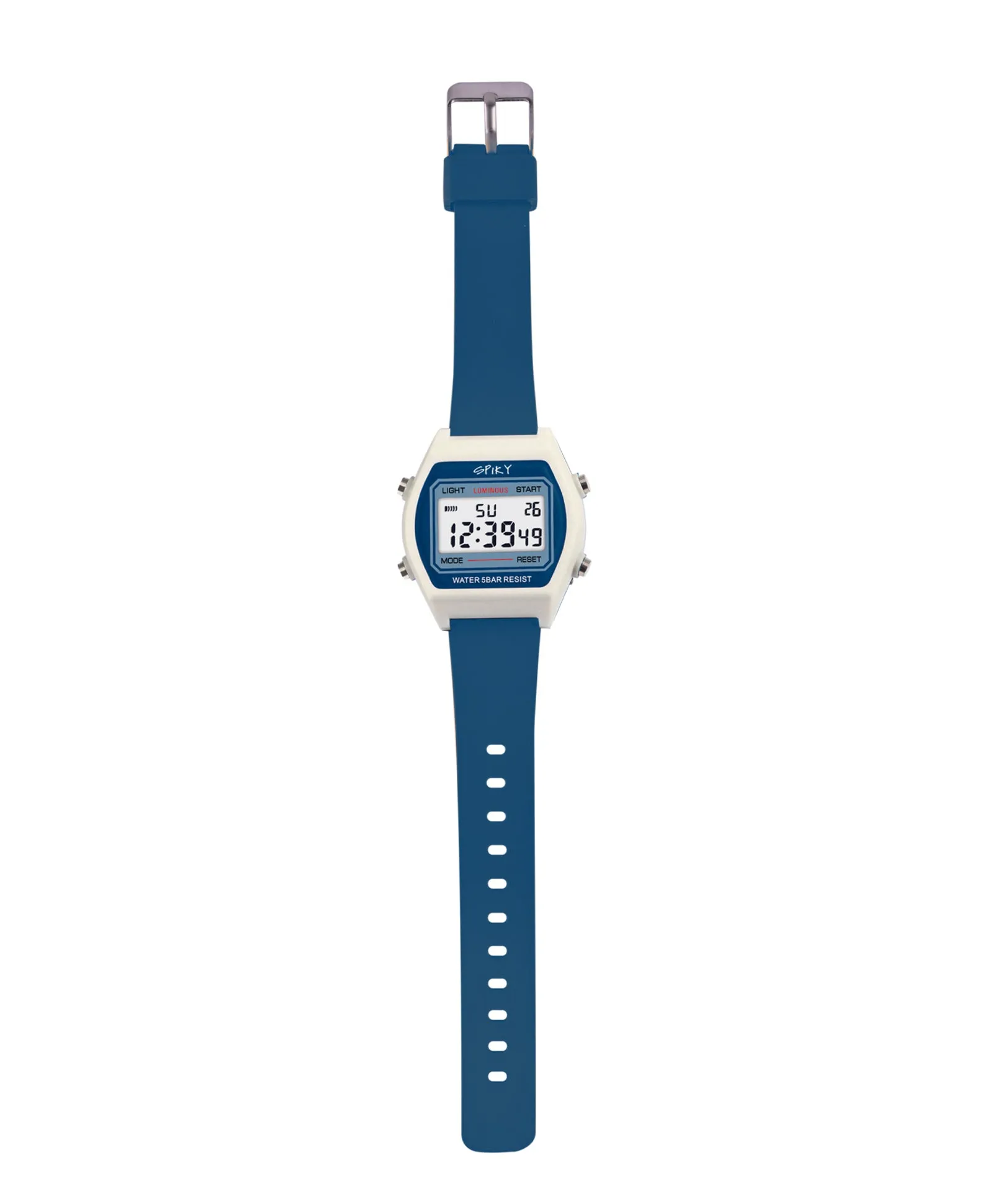 Spiky Eva25 Unique Square Multi Functional Sports Digital Watch - Blue