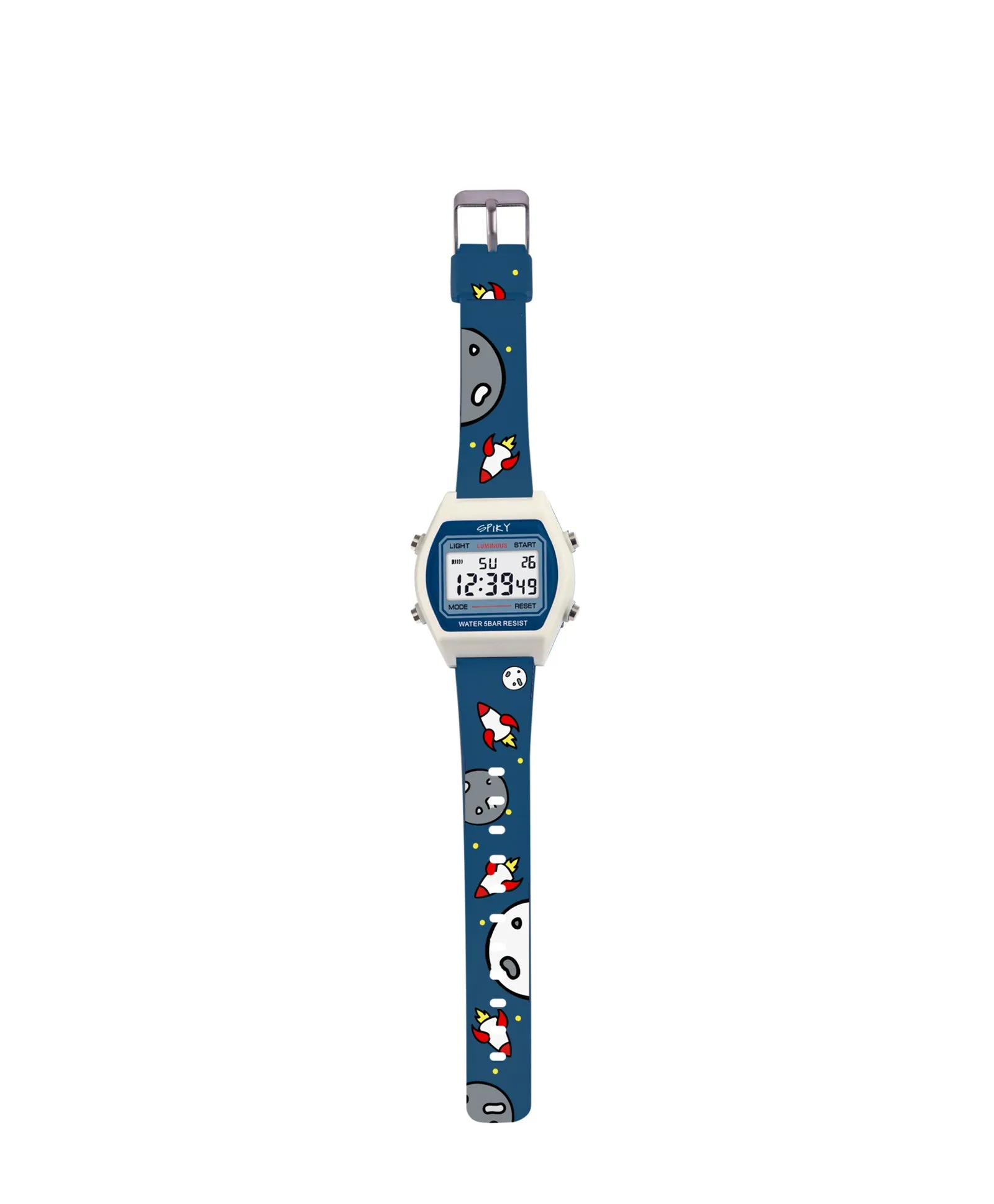 Spiky Eva25 Unique Square Multi Functional Sports Digital Watch - Blue