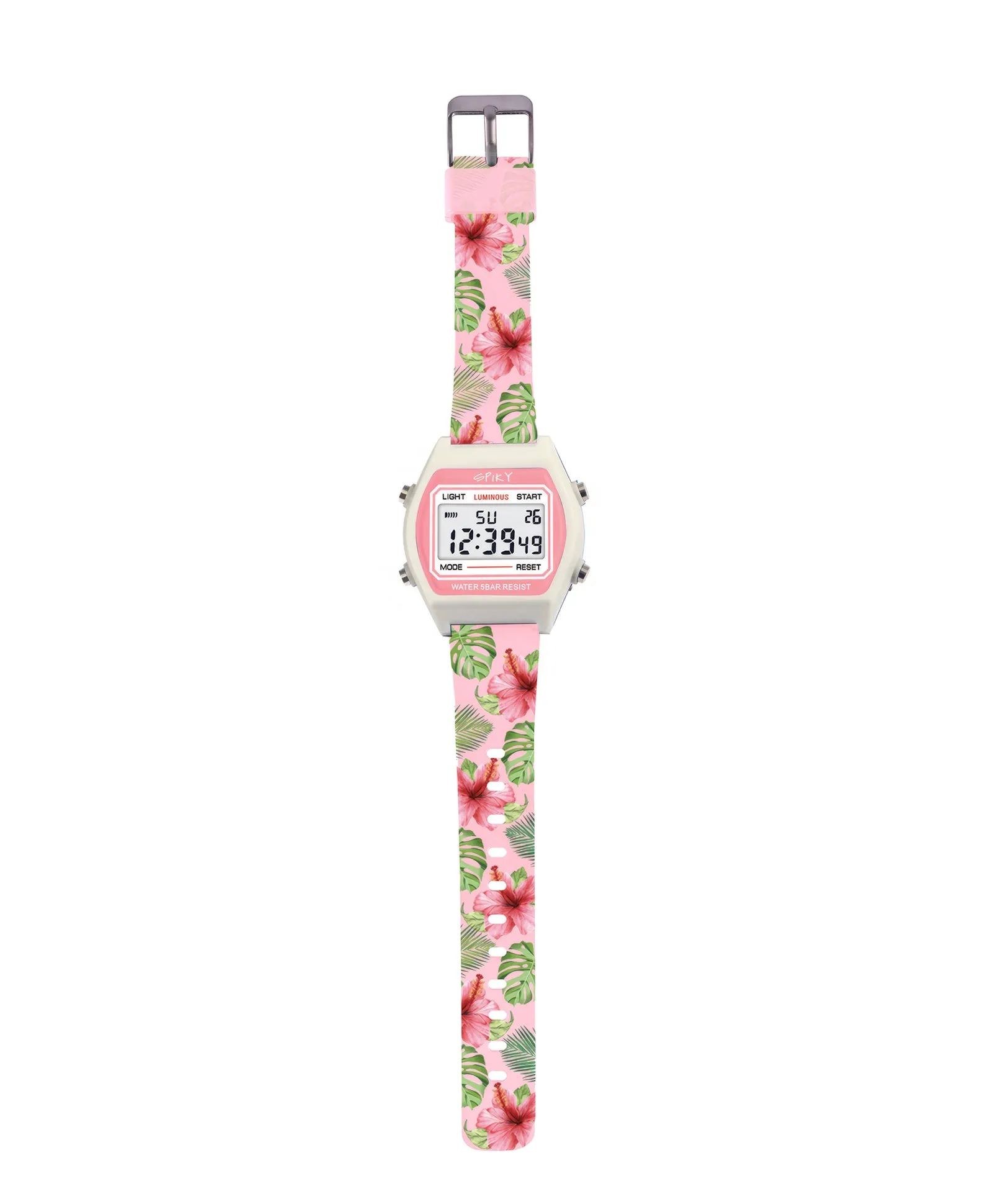 Spiky Eva25 Unique Square Multi Functional Sports Digital Watch - Blue
