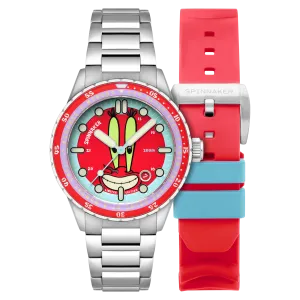 Spinnaker Mr. Krabs Red Hass Automatic Spongebob Squarepants 25th Limited Edition SP-5138-44