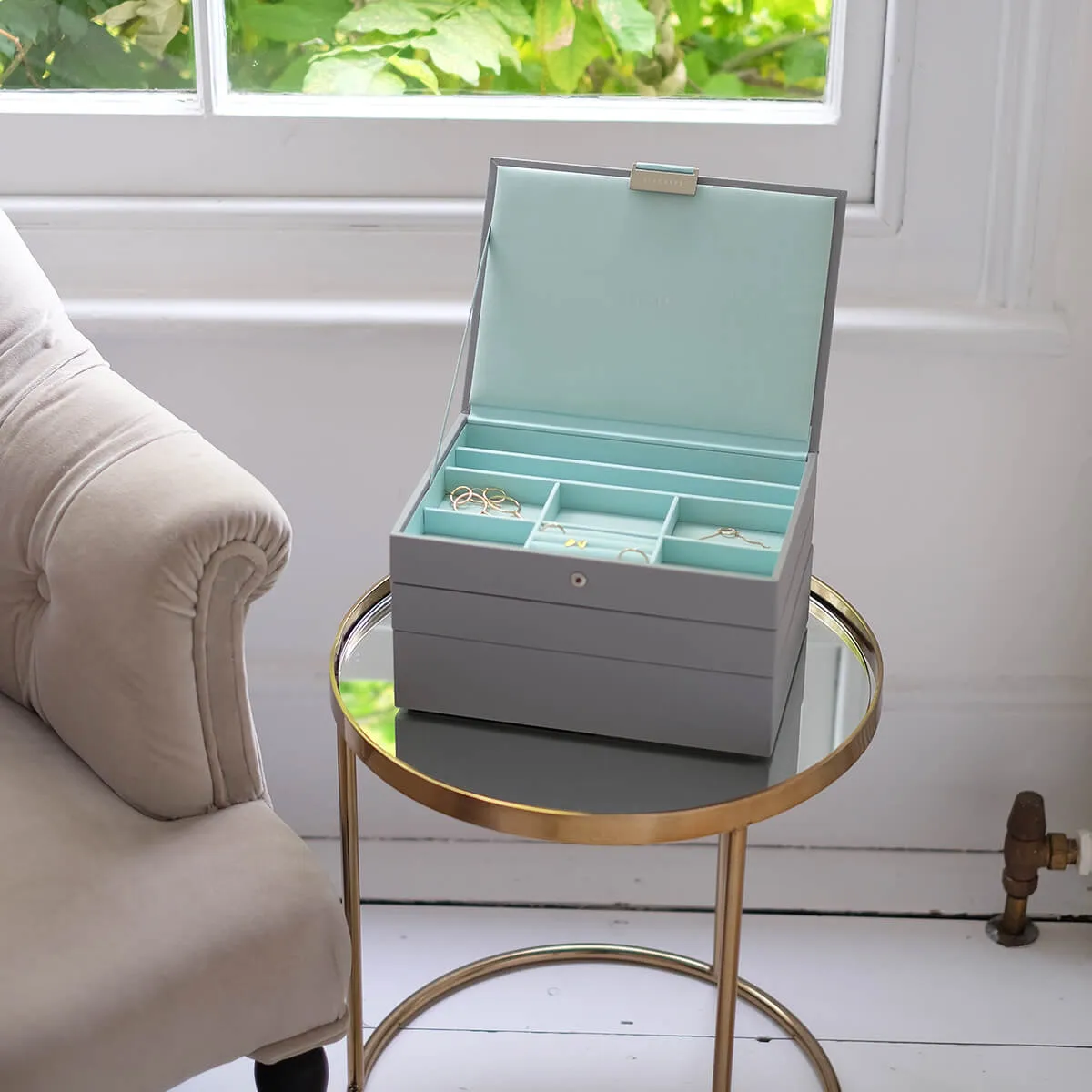 Stackers Classic Jewellery Box (Set) - Dove Grey Mint