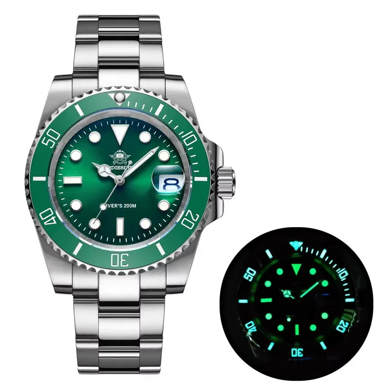 Stainless Steel Watch Men'S European and American Business Leisure Quartz Watch Waterproof Outdoor Sports Watch