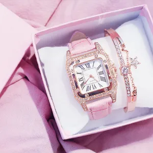 Starry Luxury Diamond Watch Bracelet set
