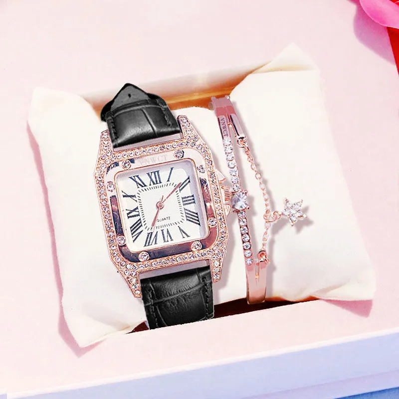 Starry Luxury Diamond Watch Bracelet set