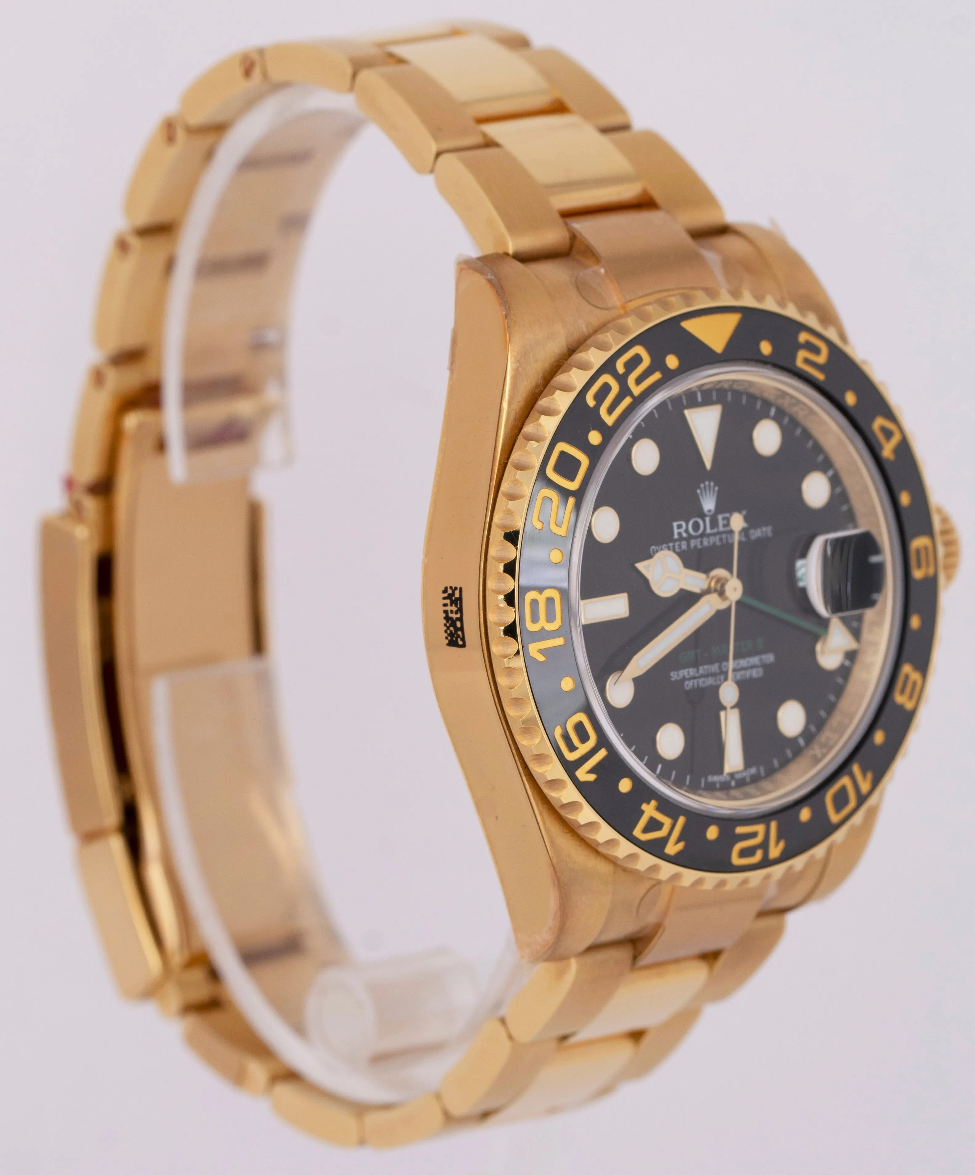 STICKERED 2019 Rolex GMT-Master II Ceramic 18K Yellow Gold 40mm 116718 LN BOX