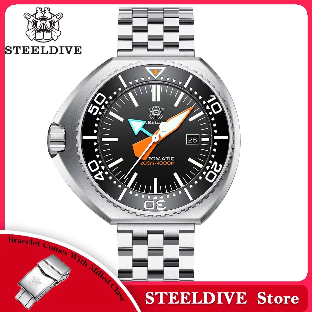 STORE SD1985 Big Automatic Mechanical Wristwatch Ceramic Bezel NH35 Movement Super Luminous 1200M Waterproof Watch