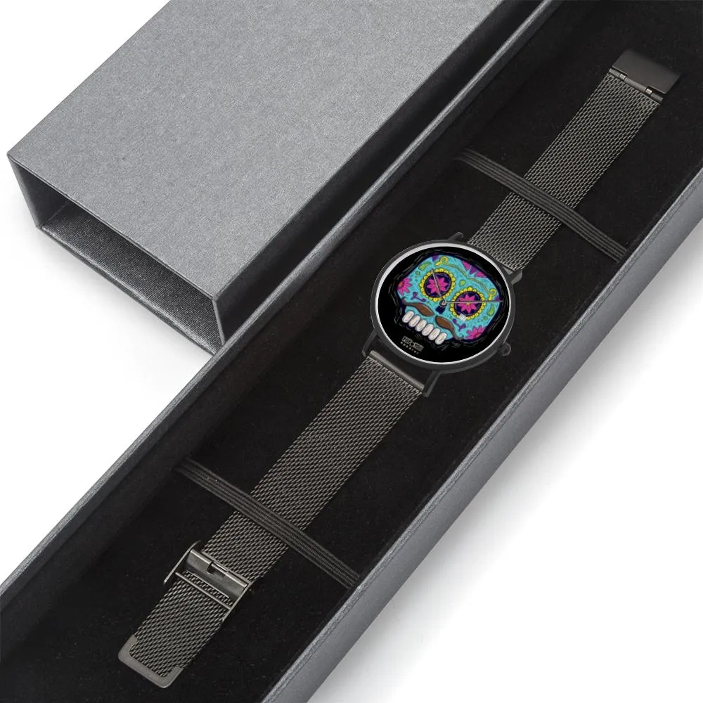 Sugar Skull Watch Mexican Folk Art