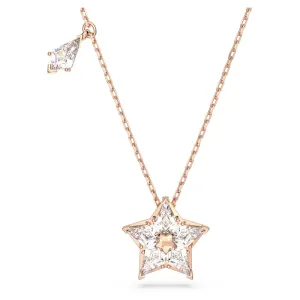 Swarovski Stella Necklace with pendant Kite cut Star White Rose gold-tone plated  38CM x 43 CM