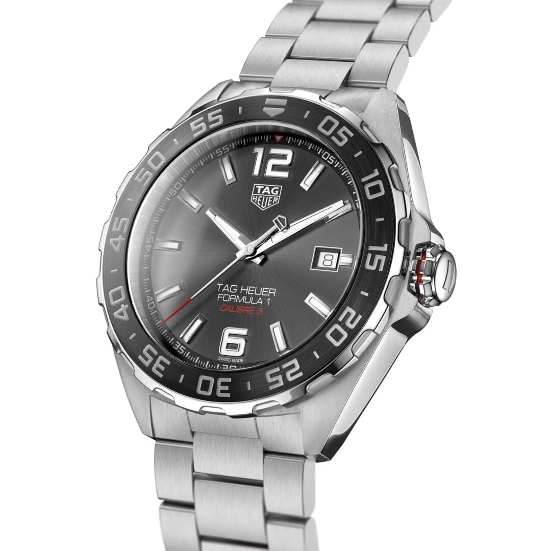 TAG Heuer Anthracite Dial and Steel 43mm Formula 1 Watch